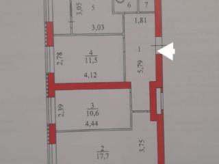 3-комн. квартира, 61 м², 2/7 этаж