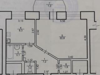 1-комн. квартира, 45 м², 5/5 этаж