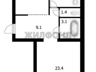 2-комн. квартира, 57.7 м², 2/9 этаж