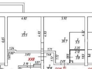 2-комн. квартира, 59.5 м², 5/5 этаж