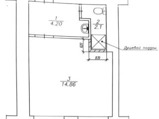 1-комн. квартира, 21.5 м², 4/5 этаж