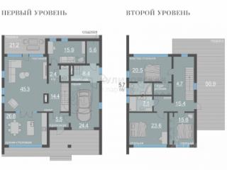 2-этажный коттедж, 268.7 м², 11 соток