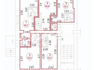 Студия, 14.4 м², 1/5 этаж