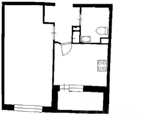1-комн. квартира, 35 м², 3/12 этаж