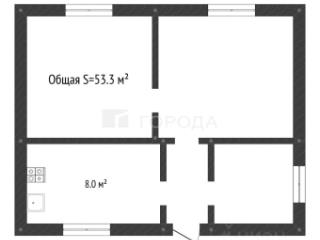 1-этажный дом, 53.3 м², 14.7 соток