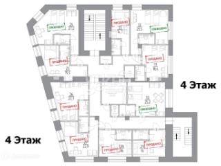 1-комн. квартира, 13.1 м², 3/4 этаж