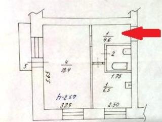 1-комн. квартира, 32.7 м², 2/5 этаж