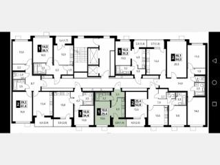 Студия, 25.4 м², 21/24 этаж