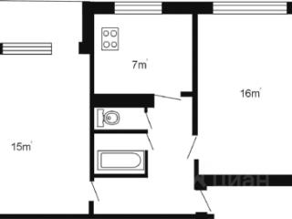 2-комн. квартира, 46 м², 1/8 этаж