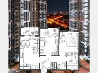 2-комн. квартира, 60 м², 18/24 этаж