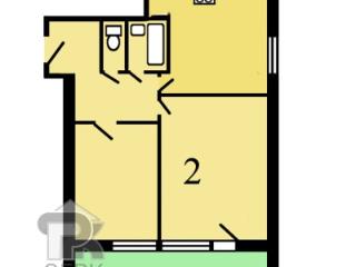 2-комн. квартира, 50.3 м², 10/16 этаж