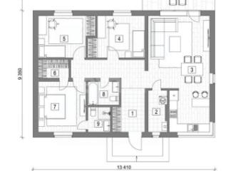 1-этажный дом, 115 м², 5 соток