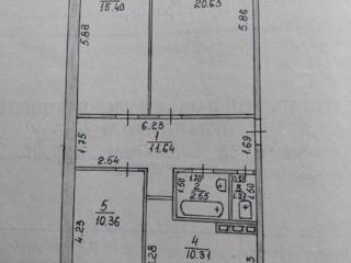 3-комн. квартира, 72 м², 1/3 этаж