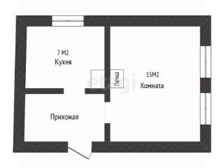 1-комн. квартира, 23.7 м², 2/2 этаж