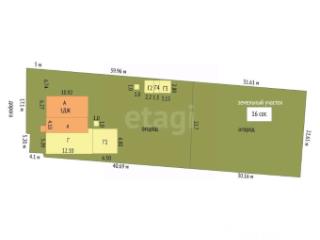 1-этажный дом, 56.4 м², 16 соток