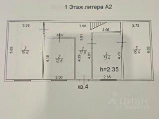 2-этажный дом, 80 м², 6 соток