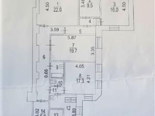 5-комн. квартира, 134.2 м², 1/3 этаж