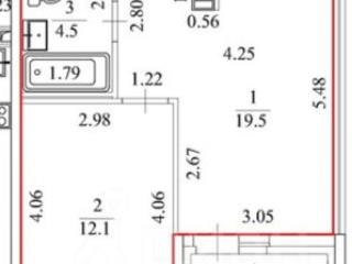 1-комн. квартира, 36.1 м², 18/26 этаж