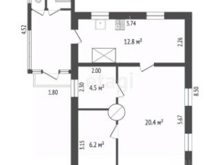 1-этажный дом, 43.9 м², 14 соток