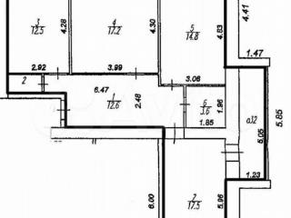 3-комн. квартира, 79 м², 1/10 этаж