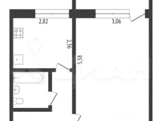 1-комн. квартира, 32 м², 2/5 этаж