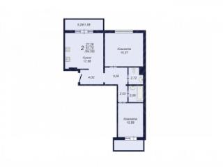 2-комн. квартира, 64.5 м², 9/10 этаж