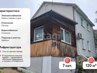 2-этажный дом, 120 м², 7 соток