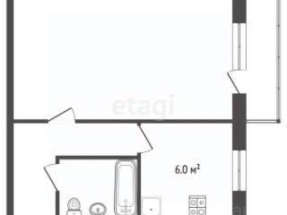 1-комн. квартира, 32.7 м², 3/5 этаж