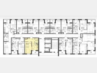 1-комн. квартира, 39 м², 21/25 этаж