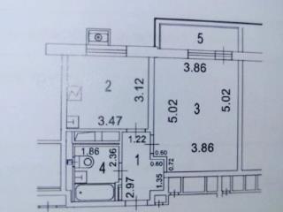 1-комн. квартира, 38.4 м², 14/20 этаж