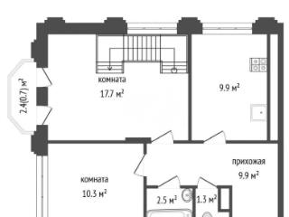 3-комн. квартира, 106 м², 3/4 этаж