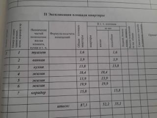 3-комн. квартира, 87.3 м², 1/5 этаж