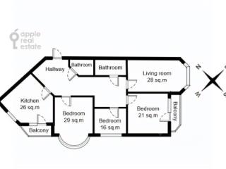 4-комн. квартира, 180 м², 14/17 этаж