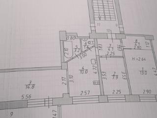 3-комн. квартира, 58.5 м², 2/2 этаж