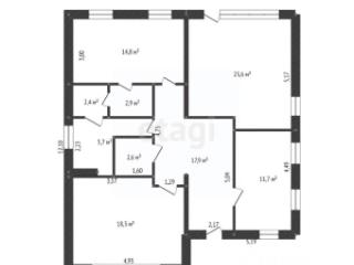 1-этажный дом, 99.9 м², 6.6 соток