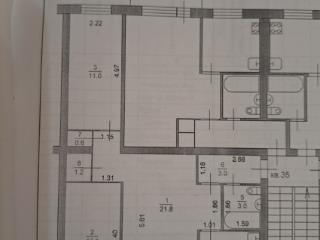 3-комн. квартира, 56.7 м², 2/4 этаж