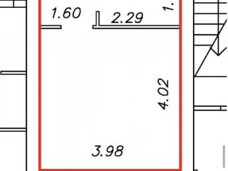 Студия, 22 м², 1/4 этаж