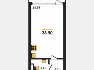 Студия, 28.9 м², 5/10 этаж