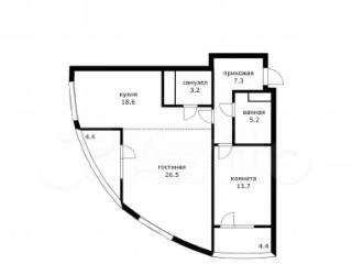 3-комн. квартира, 79.8 м², 12/24 этаж