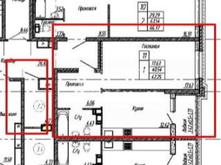 1-комн. квартира, 42.25 м², 3/24 этаж