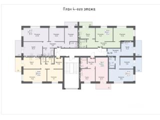 2-комн. квартира, 57.7 м², 4/4 этаж