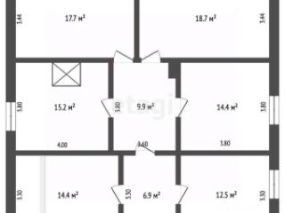 1-этажный дом, 75.6 м², 16 соток