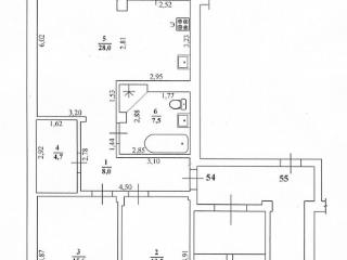 2-комн. квартира, 78 м², 3/3 этаж