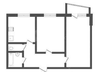 2-комн. квартира, 51 м², 2/5 этаж