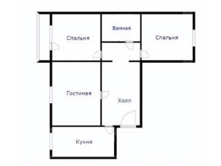 3-комн. квартира, 82 м², 6/9 этаж