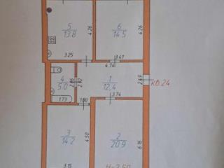 3-комн. квартира, 80.8 м², 2/6 этаж