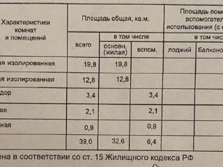 Комната, 39 м²