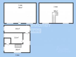 3-этажный дом, 700 м², 4.5 сотки