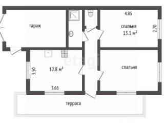 1-этажный дом, 50 м², 3.17 сотки
