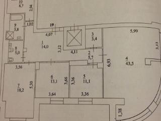 3-комн. квартира, 128.5 м², 3/6 этаж